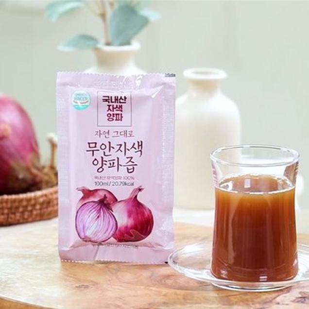 (자연식품) 자연그대로 무안 자색양파즙 100ml x 30팩 60팩1845