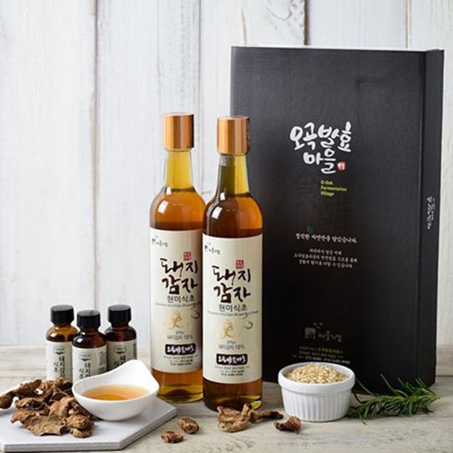 (오곡발효마을)2년숙성 돼지감자현미식초(375ml x 2)2822