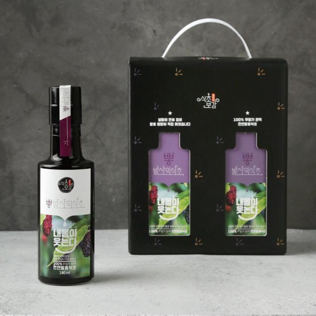 (초정)정인숙 식초보감 뽕발사믹식초set(180ml*2ea)2629