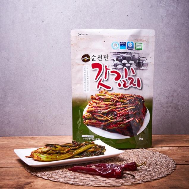 (순천고들빼기)개랭이 홍갓김치 1kg1284