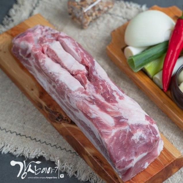 (해남미소)강산이야기 무항생제 삼겹살 1kg[HACCP](수육용)12890
