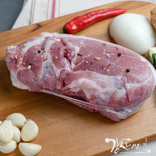 (해남미소)강산이야기 무항생제 앞다리살 1kg[HACCP](수육용)12901