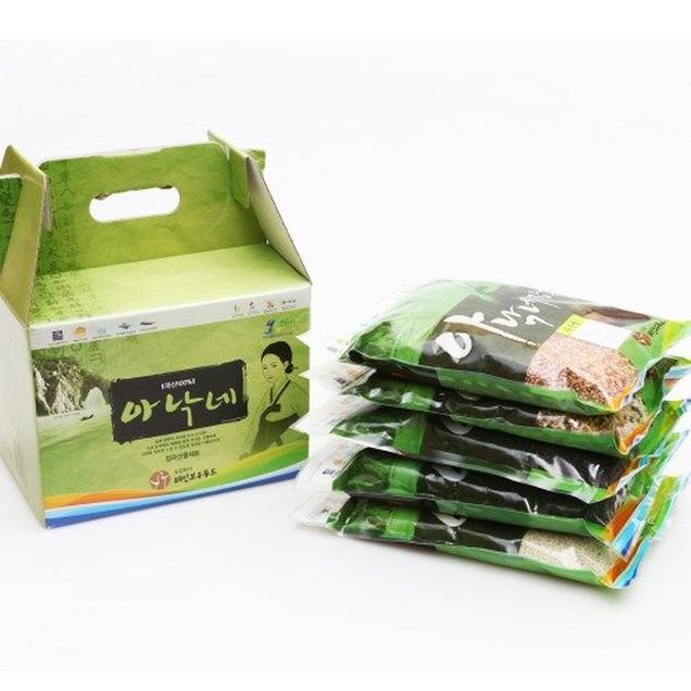 (파랑세상푸드)아낙네 국산 잡곡 5세트 5kg(혼합12곡,현미찹쌀,적두,차조,찰흑미)16410