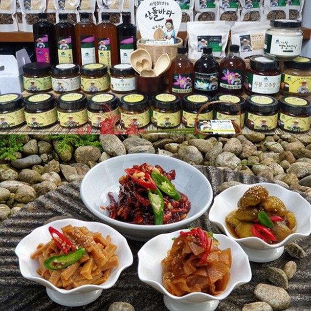 (산들바다)저염 여섯가지 사찰장아찌 500g3684