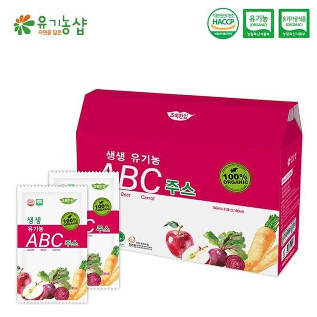 (유기농샵) 생생 유기농 ABC주스 1박스(100mlx21포)6974