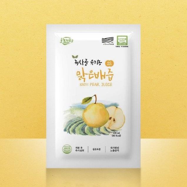 (녹차골)HACCP인증 유기농 맑은배즙 100m(40포)3904