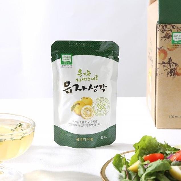 (섬바다식품)유기농 유자생각 유자즙( 120ml x 30개 )1335