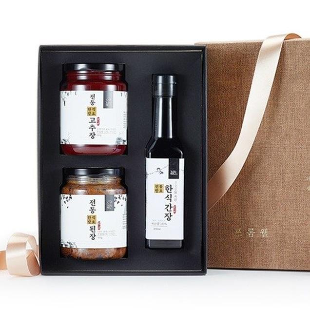 (프롬웰)전통장 3구 세트(된장+고추장+간장)2195