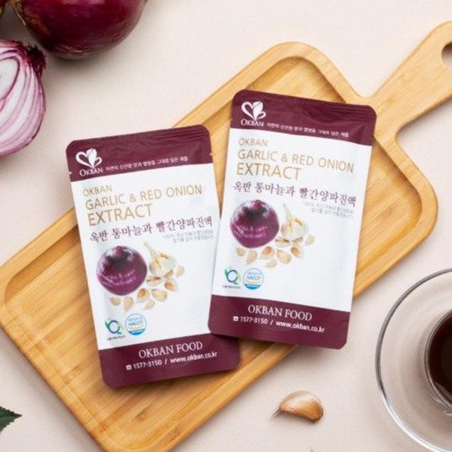(옥반식품)통마늘과 빨간양파진액 90ml*100포5222