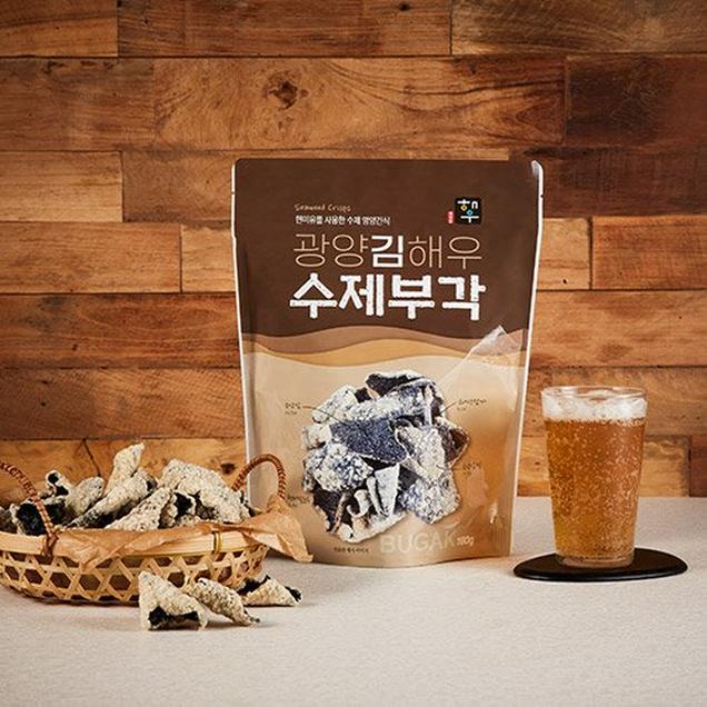 (해우)바삭하고 고소한 광양 김해우 수제부각 튀긴부각 180g(3봉/6봉)4300