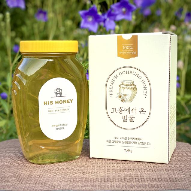 (히즈허니)고흥 천연 벌꿀 아카시아꿀/야생화꿀/밤꿀 2.4kg18139