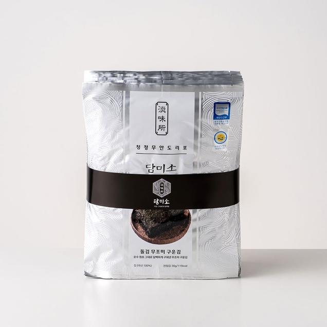 (담미소)돌김 무조미 구운김 1속(전장김 10봉/300g)6227