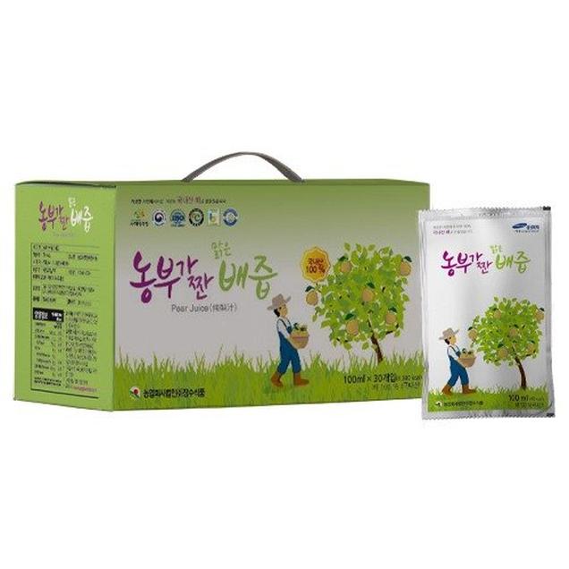 (장수식품)농부가짠 맑은배즙 100ml*30팩1402