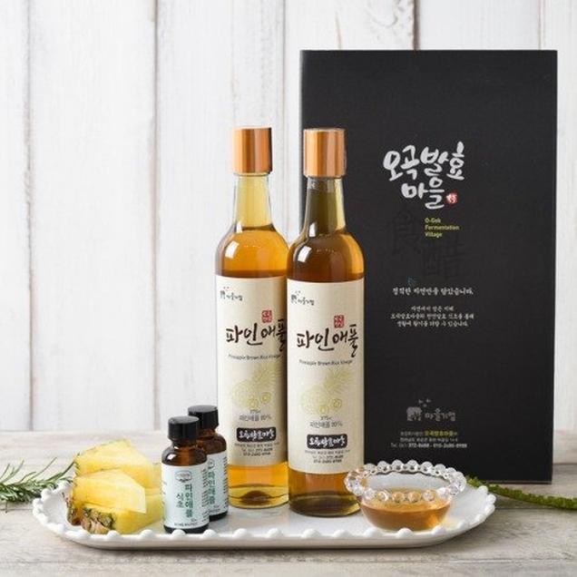 (오곡발효마을)2년숙성 파인애플식초(375ml x 2)2823