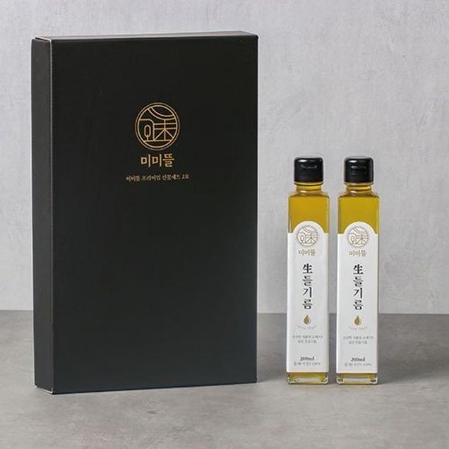 (마중물) 국산저온압착 들기름(200ml x 2)6027