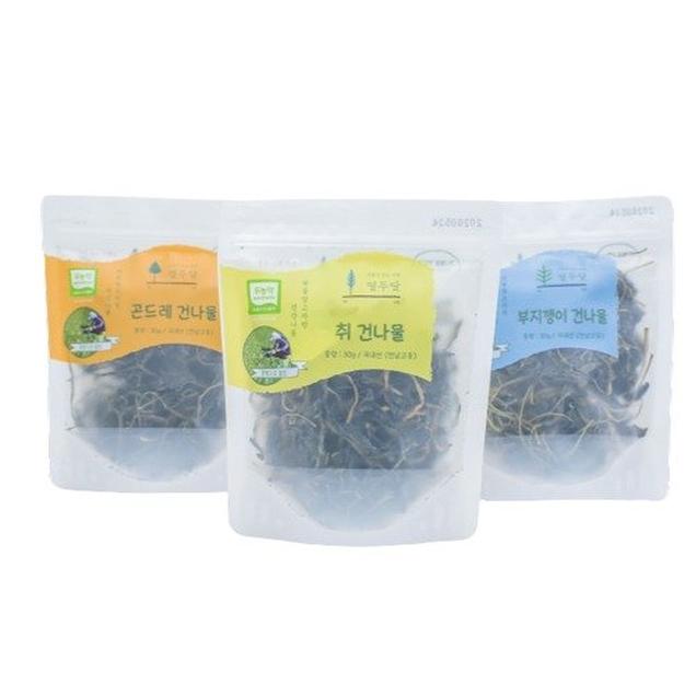 (담우)밥상위의 향긋한 자연 건나물 3종 선물세트(곤드레+취나물+부지깽이)2240