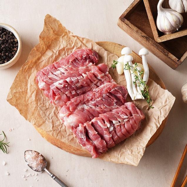 (흙향)국내산 돼지 낙엽살 500g(구이용)6419