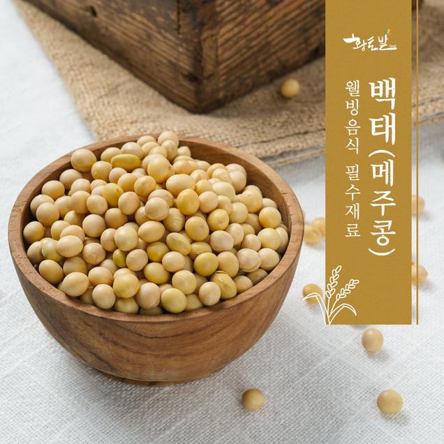 (황토사랑)황토밭푸드 국내산 24년 백태(메주콩)(2kg/10kg)6495