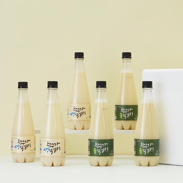 (다도참주가)정직함이 만든 차이 혼합세트 생막걸리+솔막걸리 650ml 6병(1BOX)18689