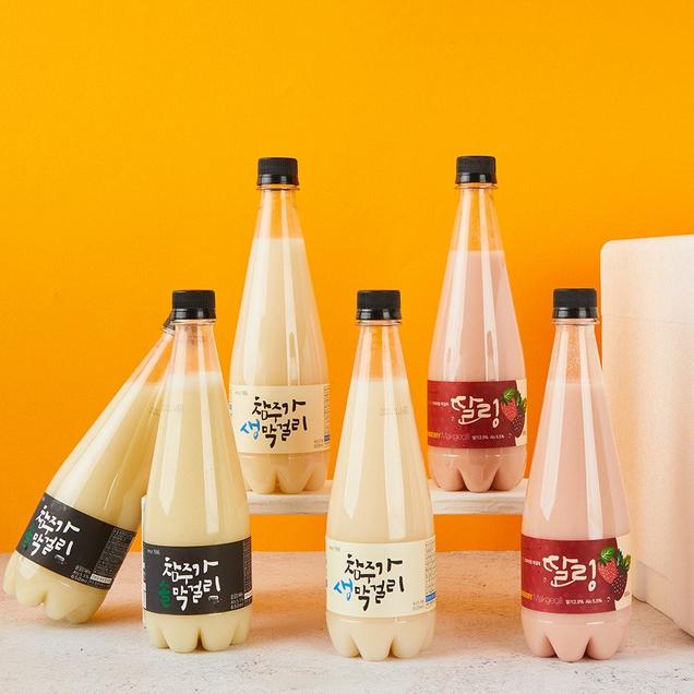 (다도참주가)정직함이 만든 차이 혼합세트 생막걸리+솔막걸리+딸링막걸리 650ml 6병(1BOX)6291