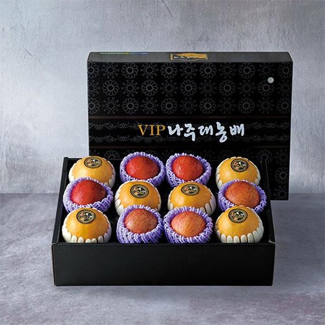 (이룸팜스)사과배 혼합 선물세트 2호 6kg(배6과+사과6과)14389