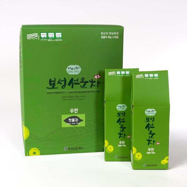 (보성선운제다)유기농 우전녹차(선물용/80g)1649