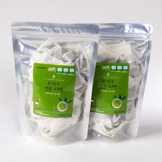 (보성선운제다)유기농 녹차엽 사각티백 실속형(총 220개입)1645