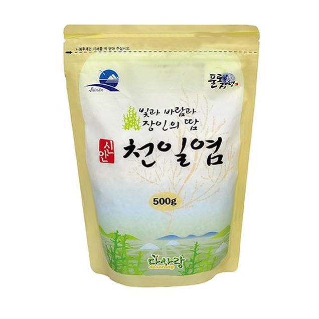(다사랑)갯벌의 산삼 신안군 천일염 500g(1팩)4689