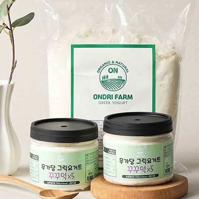 (온드리목장)무가당 그릭요거트 꾸꾸덕(250g/500g/1kg)18456