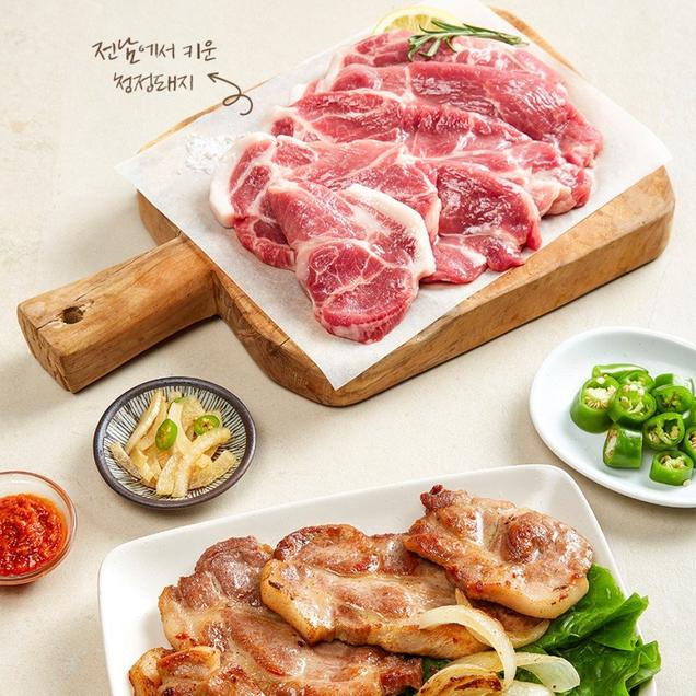 (착한고기마을) 산지직송 무항생제 돼지 삼겹살/목살/앞다리살 1+1 (구이/수육/볶음)4458