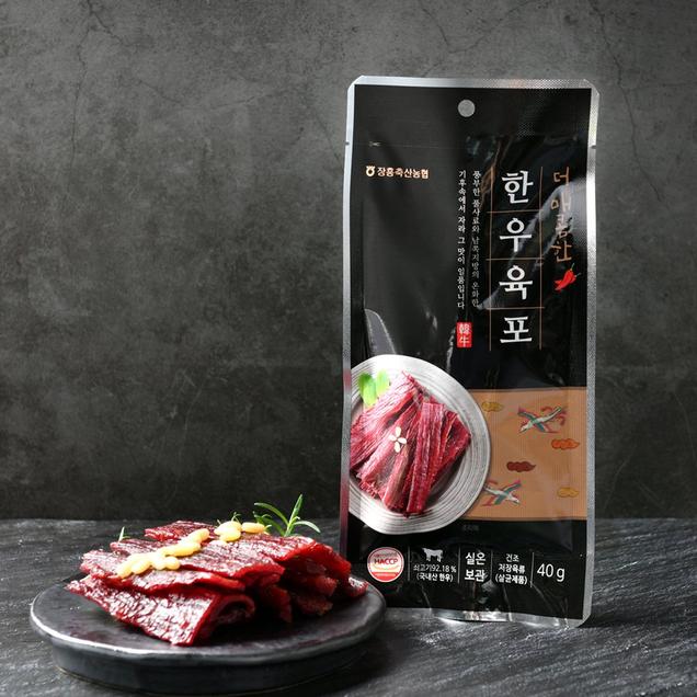 (남도드림)HACCP 장흥축협 담백 매콤 한우육포 40g(1팩)3786