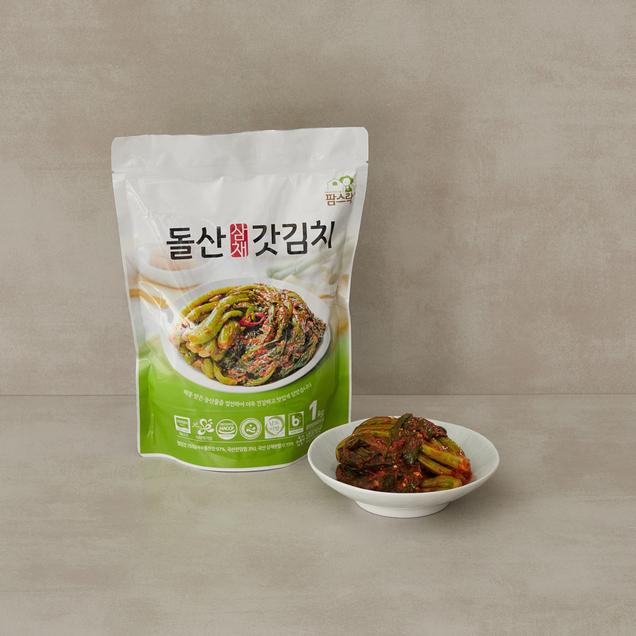 (소셜바이오) 팜스락 돌산 삼채 갓김치 1kg  당일생산 국산 국내산 1409