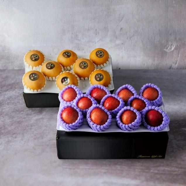 (이룸팜스)사과배 고급세트 8.5kg(배5kg+사과3.5kg 총 2박스)14400