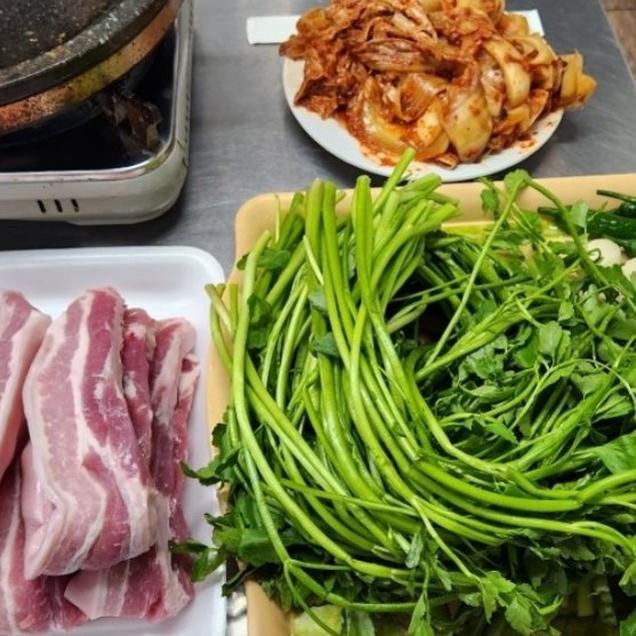 (나주애인)미나리400g+삼겹살400g(소스&야채서비스)19544
