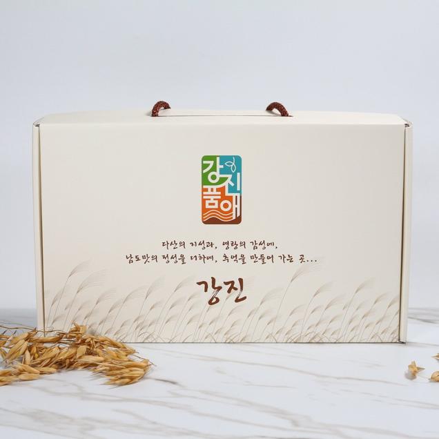 (오트릿)강진차 2종 선물세트(영랑차1통, 갈대차 1통, 고급내열유리잔 1개)5514