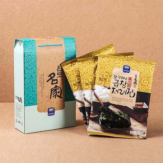 (바다명가)완도명가 갓구워낸 곱창재래김선물세트(무조미)(1호)2346