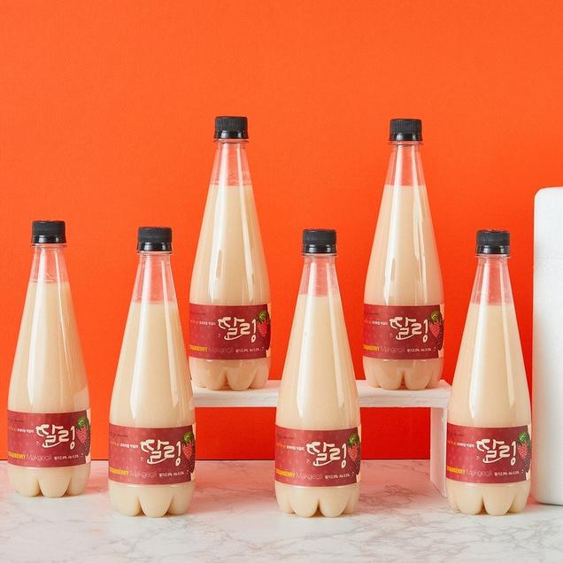 (다도참주가)정직함이 만든 차이 과일막걸리 딸링막걸리 650ml 4병(1BOX)18690