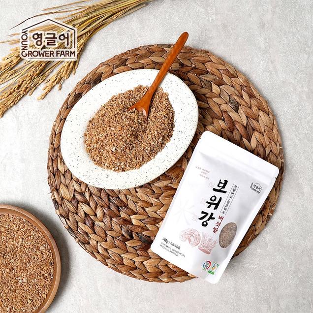 [영글어농장] 보위강 버섯쌀 1.5kg (300g×5팩) 진짜 100% 배양 상황버섯쌀 동충하초 발아현미6733