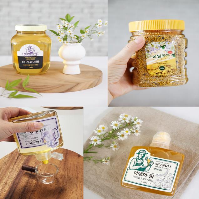 (샤론벌꿀)아카시아 꿀, 야생화 꿀(400g/700g/2.4kg)7095