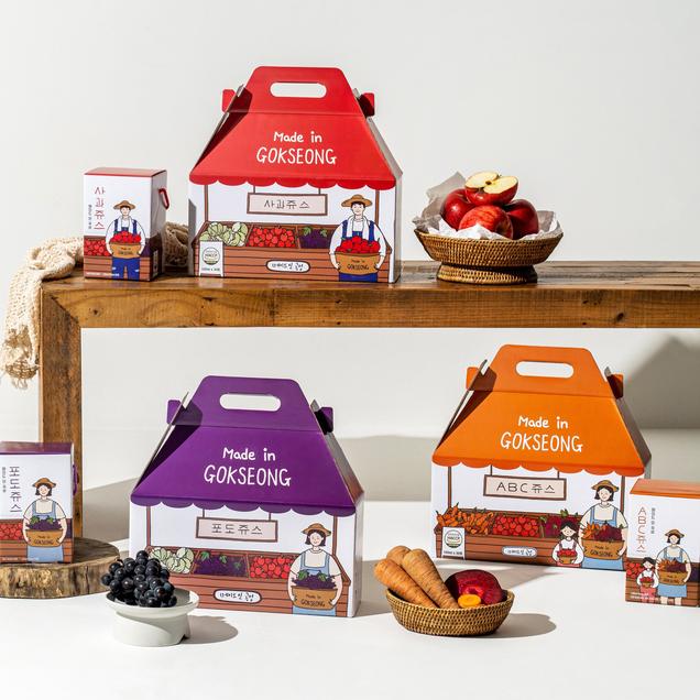 (미카129) 메이드 인 곡성 사과주스/포도주스/ABC주스 100ml x 30포(파우치)7064