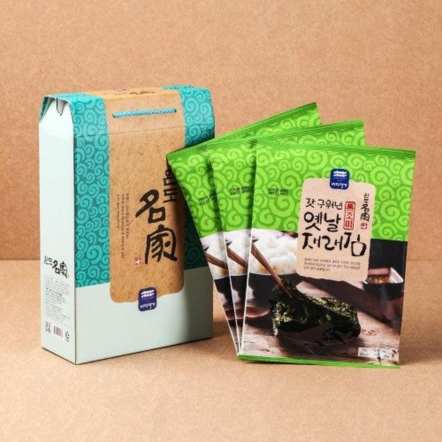 (바다명가)완도명가 갓구워낸 옛날재래김선물세트(무조미)(1호/2호/3호)2334