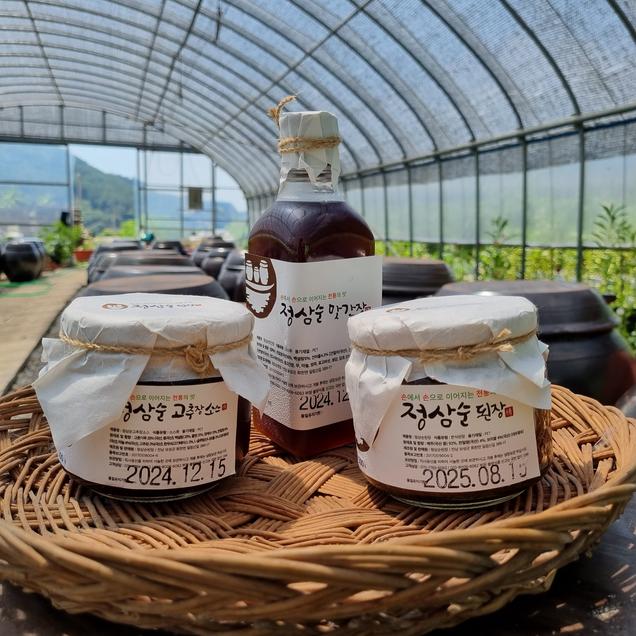 (정삼순된장)장류 선물세트 3호(된장 900g, 고추장소스 900g, 맛간장 500ml)5625