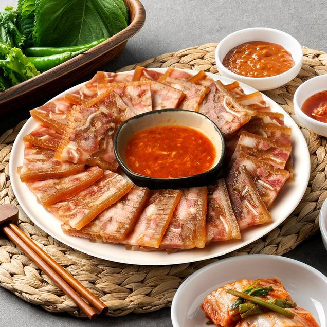 (미트타임)국내산 돼지편육 200g 3종(일반, 매운맛, 족발편육)3237