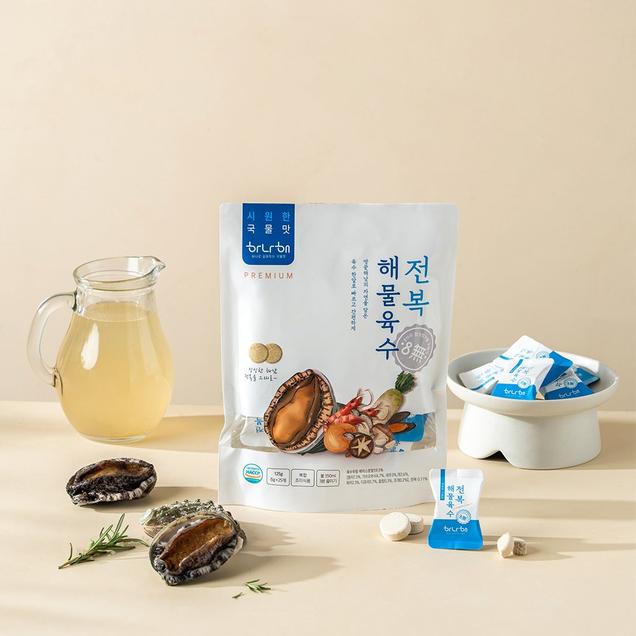 (땅끝어부) 하나해 전복 해물육수 코인육수 동전 한알 만능 125g x 25정8254