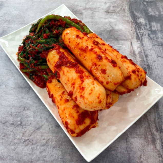 [김치식자재] (소셜바이오) 돌산삼채총각김치 10kg9025