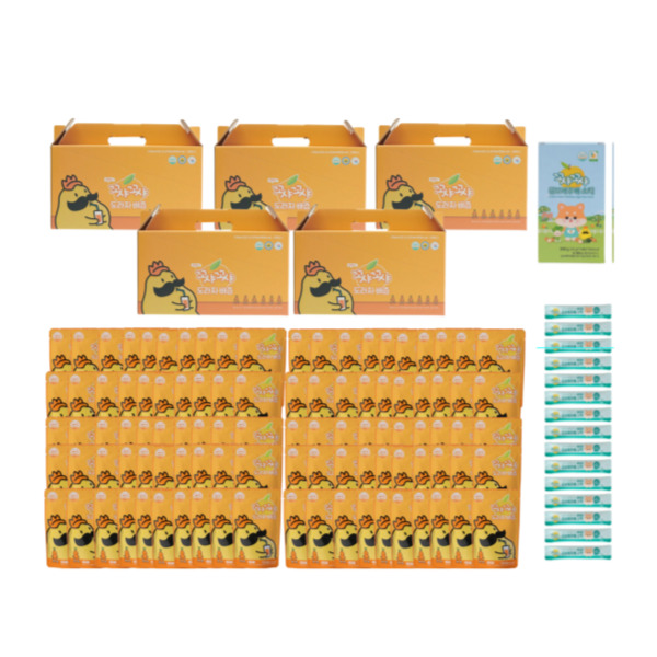 [로컬상품관] (아름답게그린배) 100% 착즙주스 꼬샤꼬샤 도라지배즙 110ml 100포 + 곰보배추배스틱 15포9957