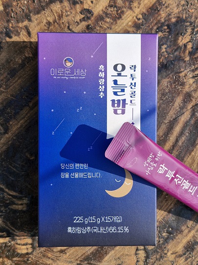 (이로운세상) 잠잘오는 친환경 흑하랑상추차 오늘밤 락투신골드 스틱액상10087