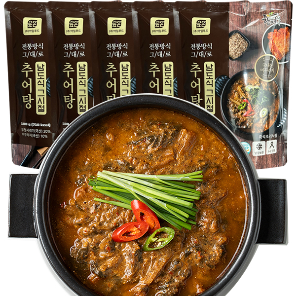 [로컬상품관] (아임푸드) 국산 재료로 정성껏 끓여낸 추어탕500g (5팩/10팩)10562