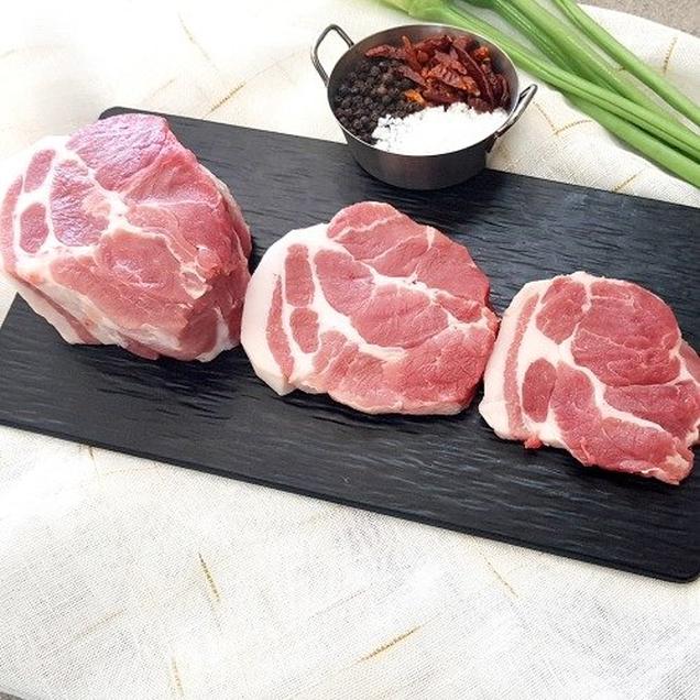 [로컬상품관] (착한고기마을)국내산 무항생제 생 목살 500g(구이용/수육용/숯불용/대패용)10633