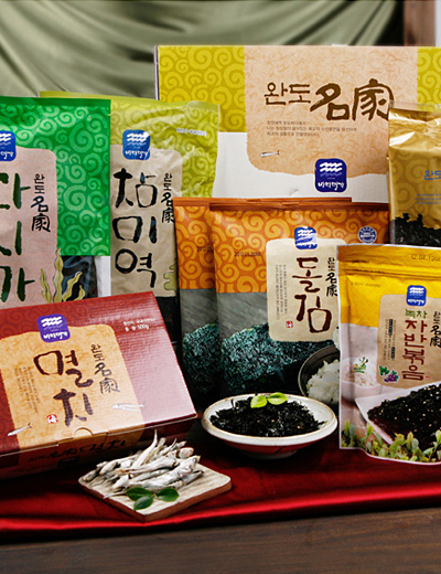 [완도명가] S57 알뜰종합세트1호 (돌김 100장, 건미역 100g, 건다시마200g, 돌김구이김 7매x2봉, 녹차자반볶음 70gx2봉, 다시멸치500g)10841